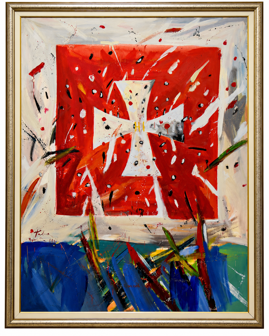 Krstaš, painting from the Vučji Do series, archival reproduction